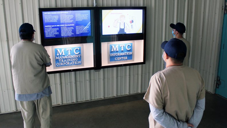Dalby Facility Uses New Monitors to Share Important Information with Inmates